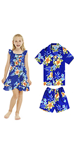 Hawaii Hangover Ruffle Dress Matching Sets