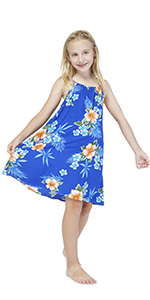 Hawaii Hangover Girl Matching Patterns Blue Hibiscus