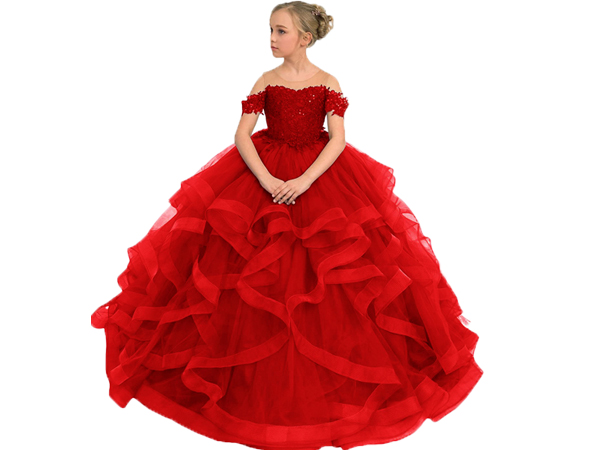 girl pageant dresses princess flower girl dress kids birthday party dress