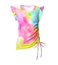 Girls T-Shirts Side Drawstring