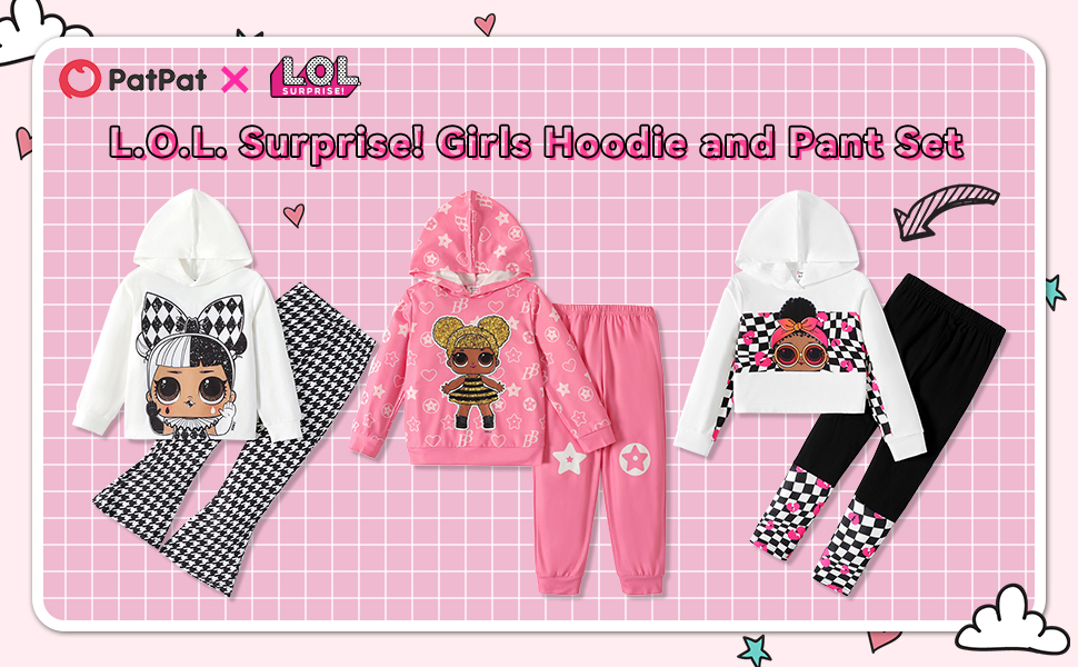 girls hoodie and pant set