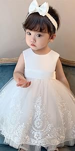 white toddler dress