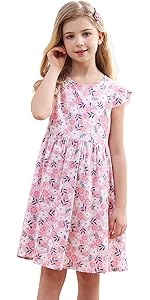 girls summer floral dress