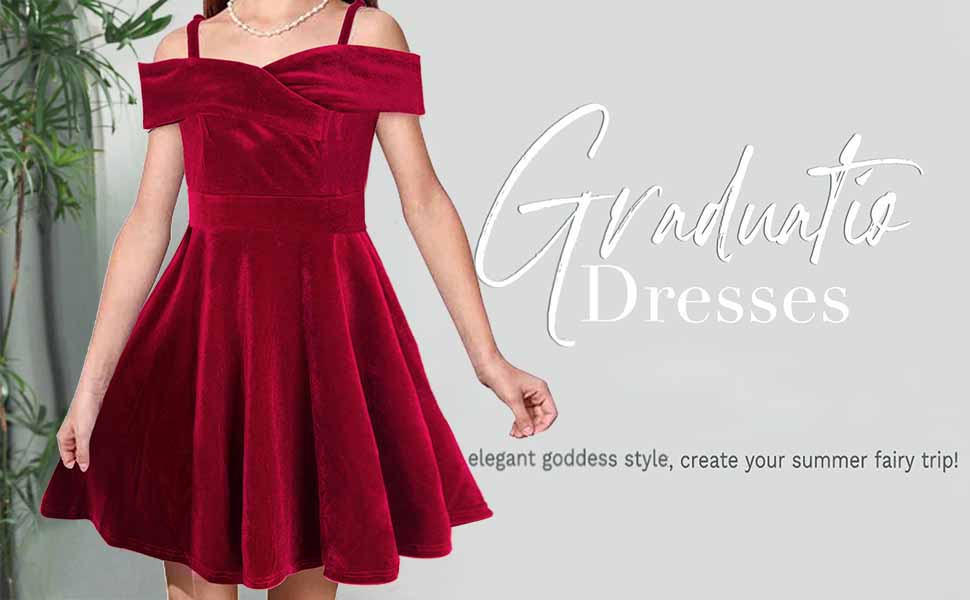 Red velvet princess dress for girls