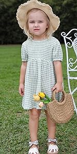 Gingham Toddler Girls Dress