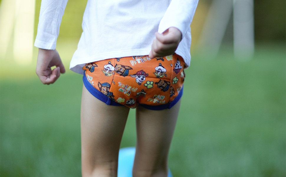 Handcraft MFG, toddler training pants, paw patrol, orange, combed cotton and polyster