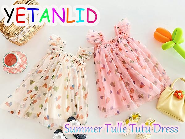 7007-baby girls summer tutu dress