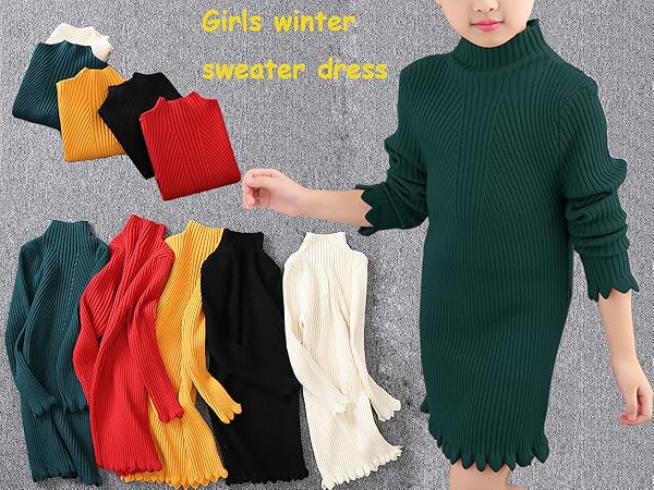 Girls sweater dress