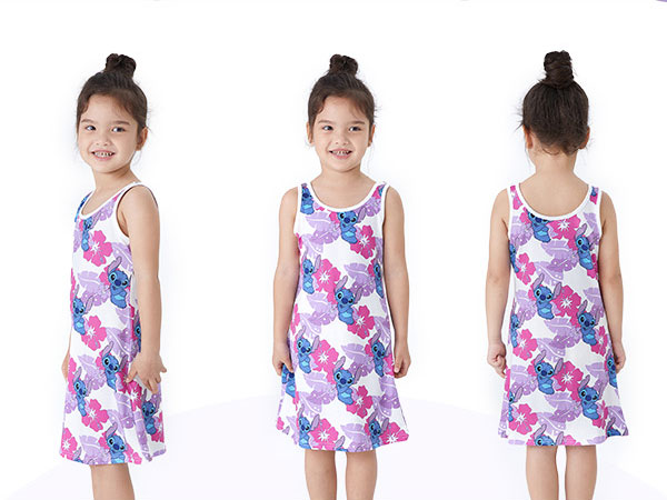 Disney Lilo & Stitch Girls Casual Sundress Dress