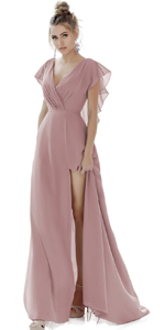 bridesmaid dresses with slit