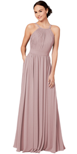 halter nenck bridesmaid dress 