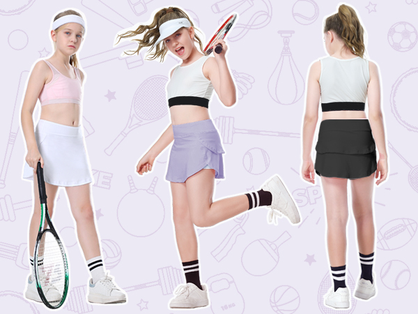 Girls Tennis skirts