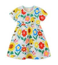 yellow flower honeybee dress