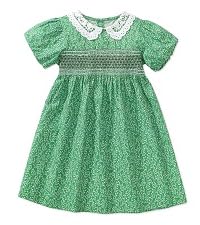 green flora dress