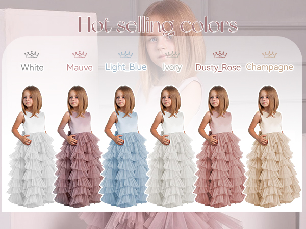 tulle flower girl dresses for wedding birthday party dress toddler flower girl dress for girls