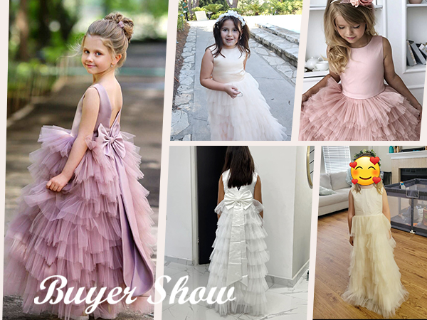 tulle flower girl dresses for wedding birthday party dress toddler flower girl dress for girls