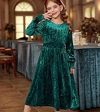 Girls velvet dress