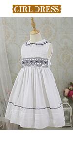 girl smocked dress