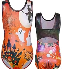 Leotards for Girls Gymnastics orange