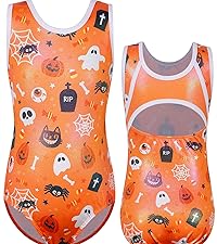 Gymnastics Leotard for Girls Orange