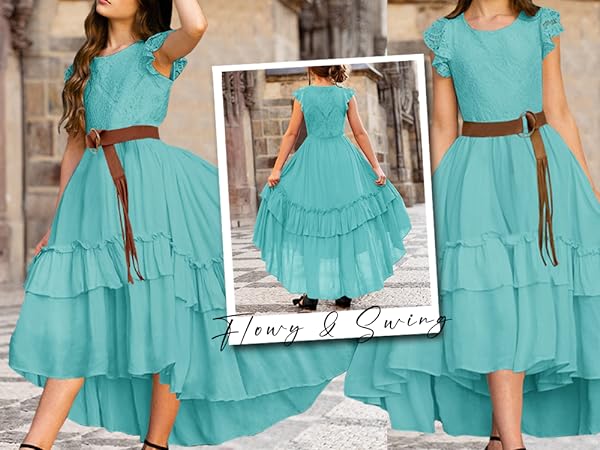 Ruffle Swing Maxi Dress