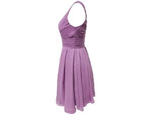 v neck short bridesmaid dresses flowy knee length