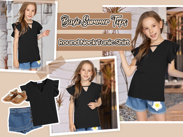 Black shirt for girls