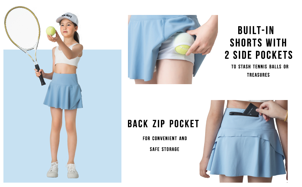  Girls'' Tennis Skirt Golf Skort 