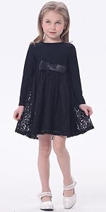 girls lace dresses with bow