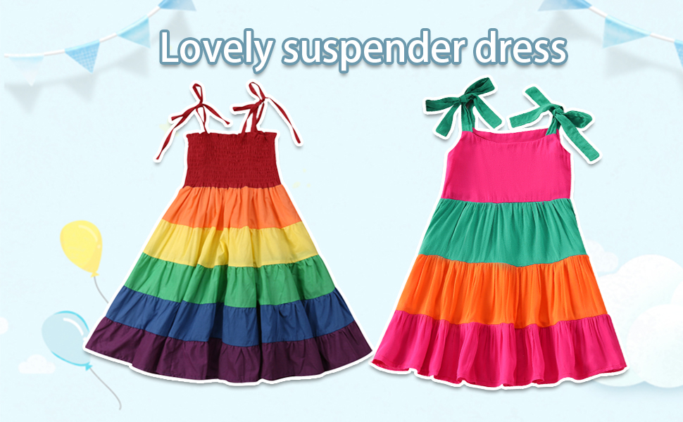 rainbow dress girls