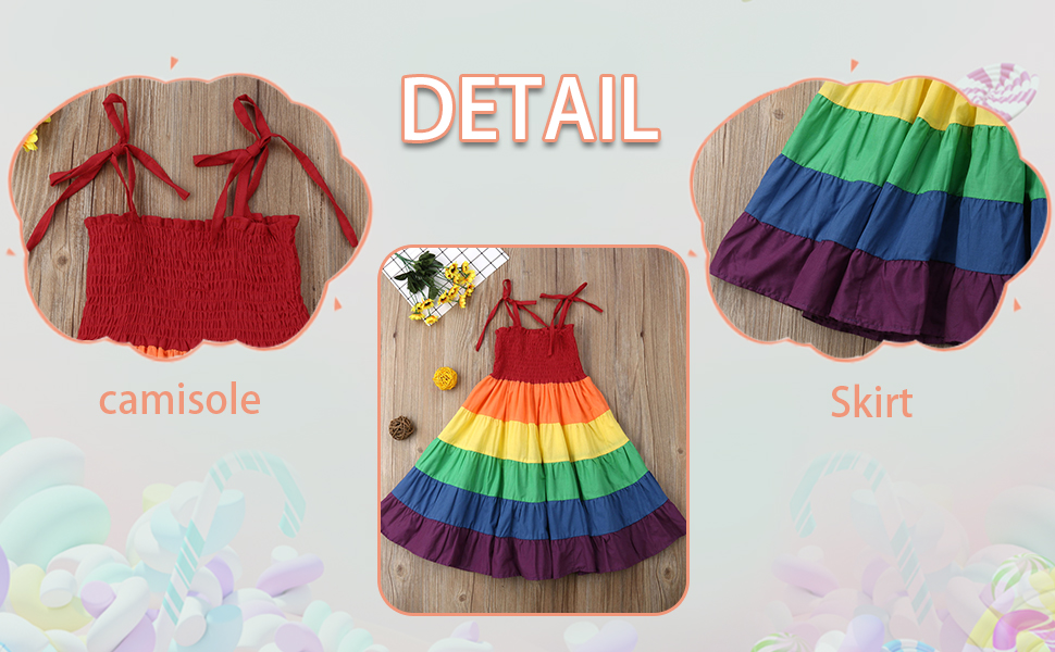 rainbow dress summer