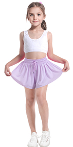 Lightpurple Flowy shorts