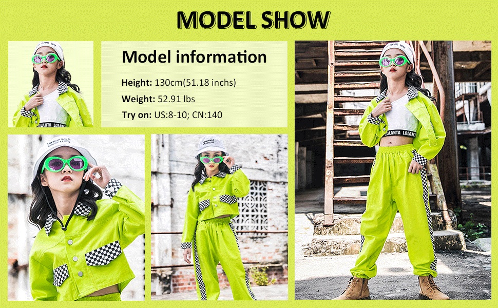 MODEL SHOW GREEN SHIRT 