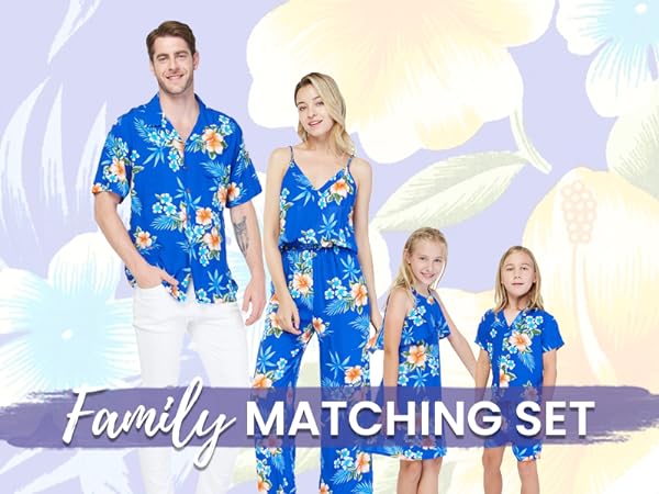 Hibiscus Blue - Family Matching