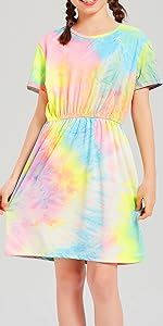 girl tie dye dress