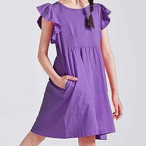 girl flutter dress