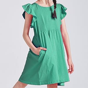 girl flutter dress