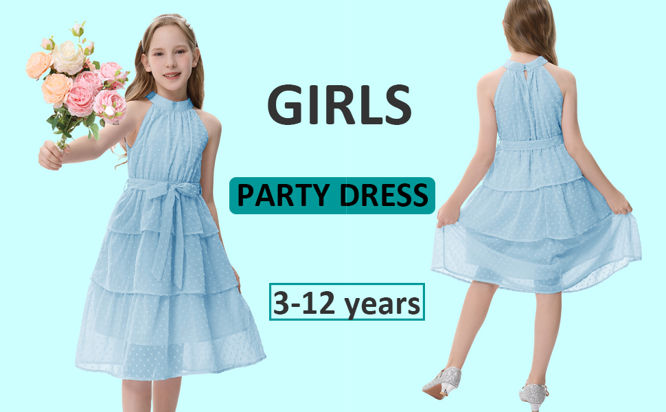 girl halter neck dress