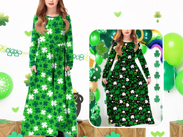 Girls Shamrock Dress