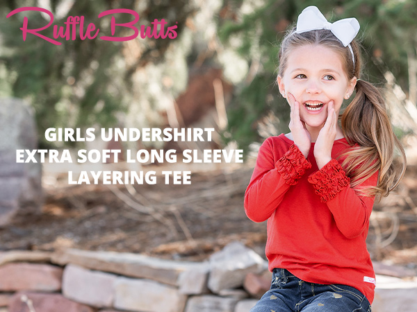 Girls undershirt extra soft long sleeve layering tee