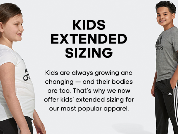 adidas Kids Extended Sizing