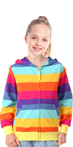 rainbow zipper hoodie