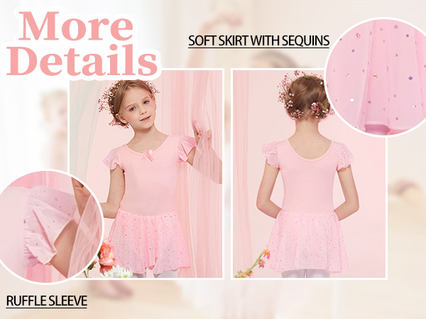  Ruffle Sleeve Ballerina Dance Dress