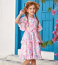 girls pink dress girls floral dress girls summer dress girls dress size 10