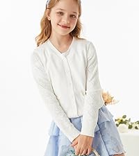 girls cardigan white cardigan