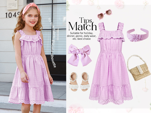 girls purple dress girls spaghetti strap dress