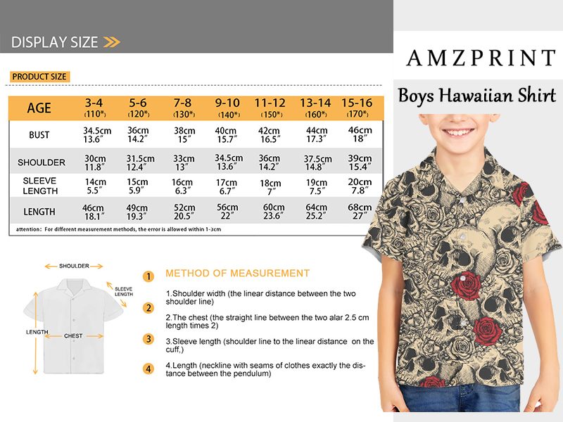 halloween boys hawaiian shirt