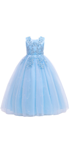 light blue girls dress