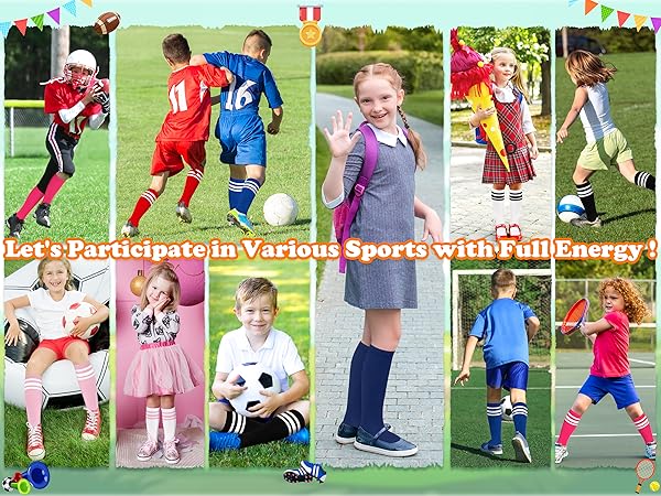 toddler knee high socks soccer socks kids girls knee high socks girls softball socks soccer socks