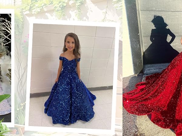 Pageant Dress for Girls Long Ball Gown Prom Dress